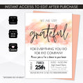 teacher appreciation invite